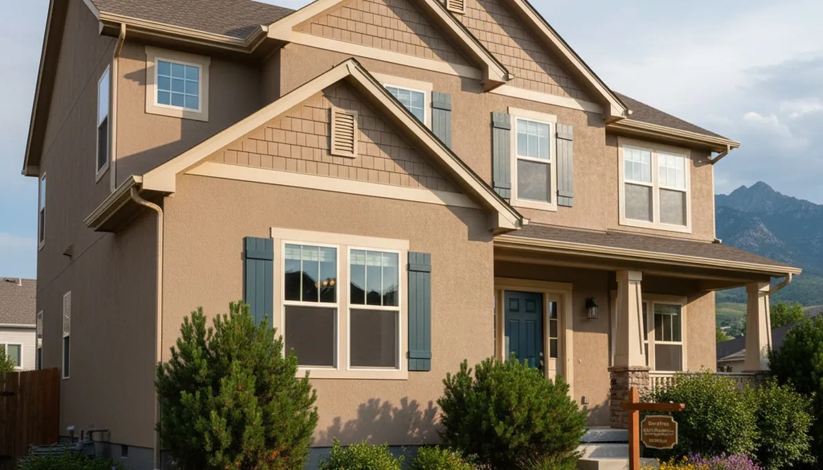 Finished exterior house painting in Loveland, CO with smooth, durable, climate-resistant finish