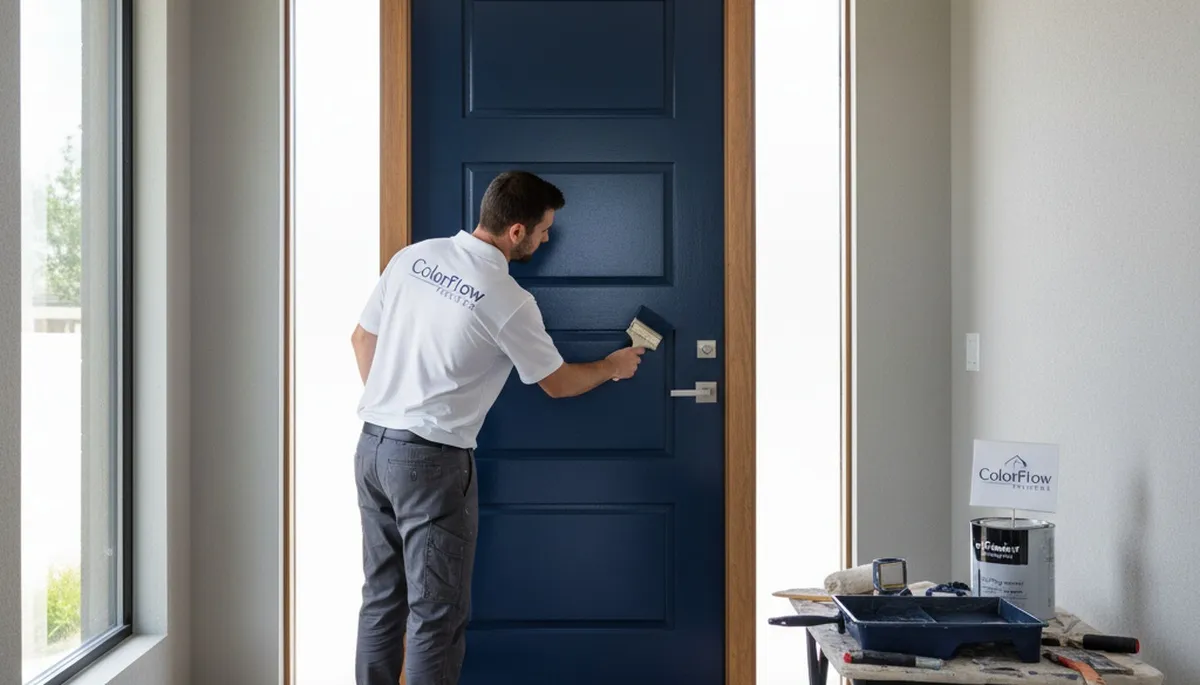 Professional door painting service in Loveland, CO enhancing curb appeal and exterior protection