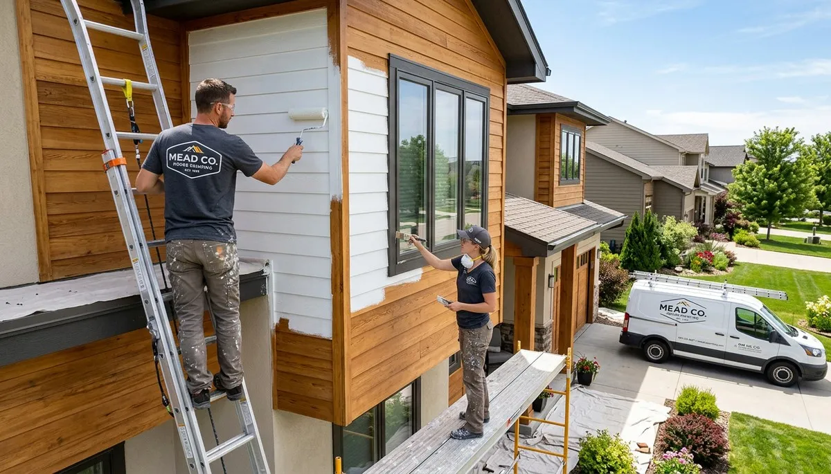 Professional house painting service in Loveland CO showcasing exterior home paint finish